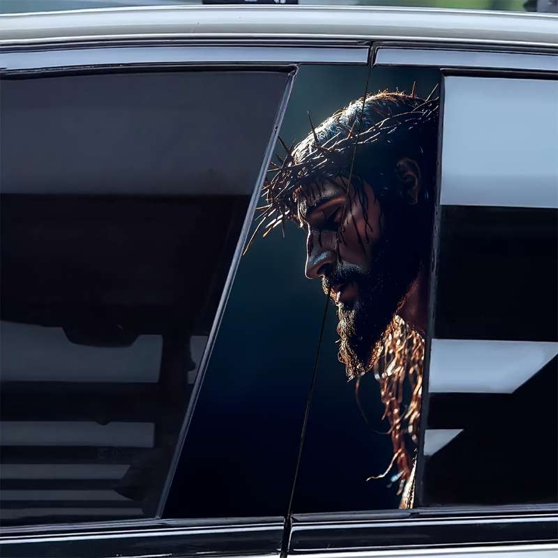 2pcs  Jesus Christian Themed Stickers