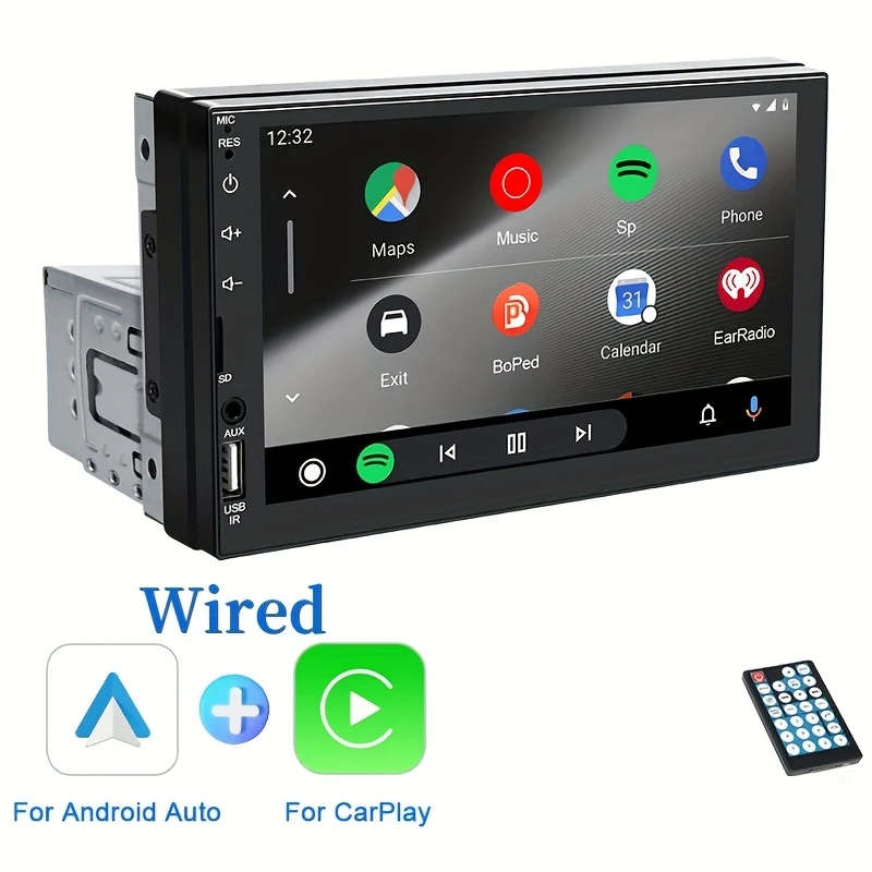 1pc Multimedia Player MP5 Android Auto Carplay 1pc Car Portable 7inch Touch Screen Audio Receiver