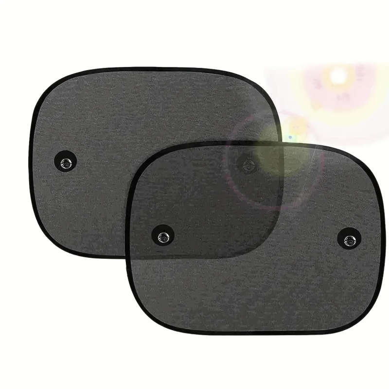 2pcs Polyamide Side Window Sunshades with Suction Cups Car Window Sun Blocker for Heat and Sun Prote