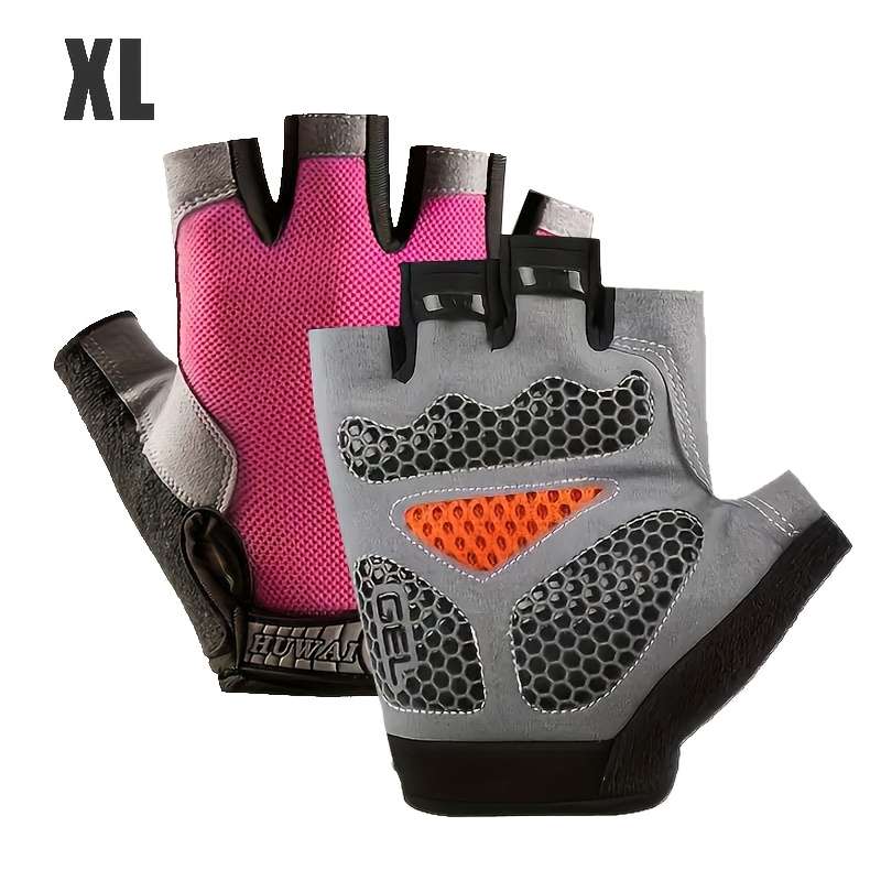 1 Pair Pink Size XL Outdoor Sports Gloves