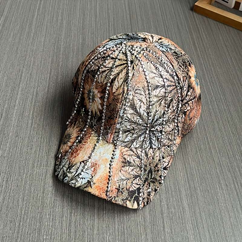 1pc New Fashionable Women's Baseball Cap with Details for Travel Four Seasons Sun Protection and S
