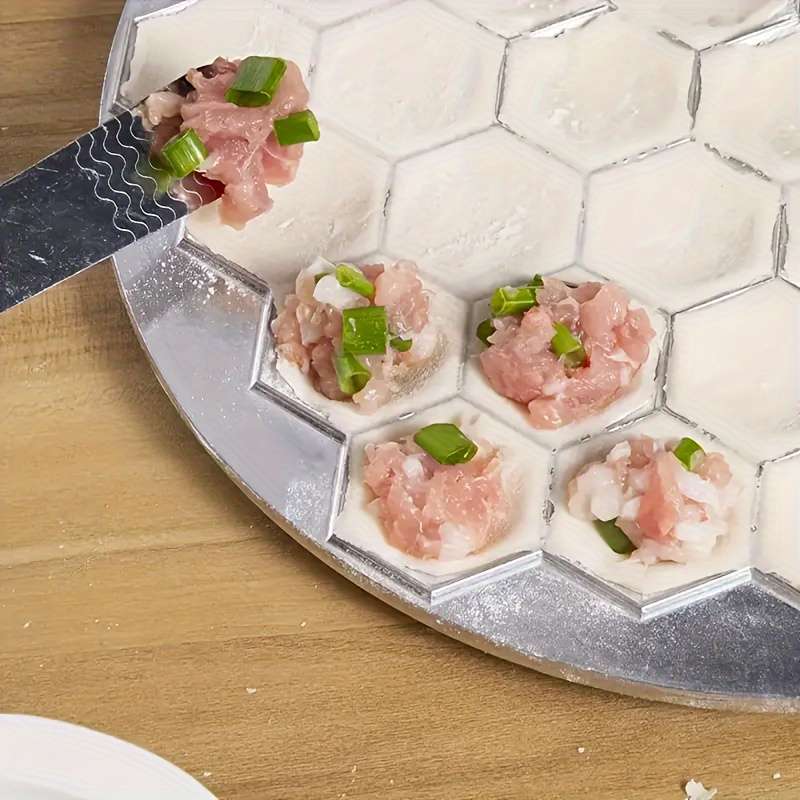 1pc Easy-to-Use Aluminum Dumpling Maker 37-Hole Ravioli Press for DIY Dough Pastry Perfect for