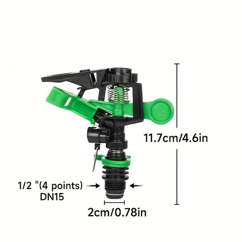 4Pcs Rotating Garden Sprinklers Adjustable Spray Nozzle