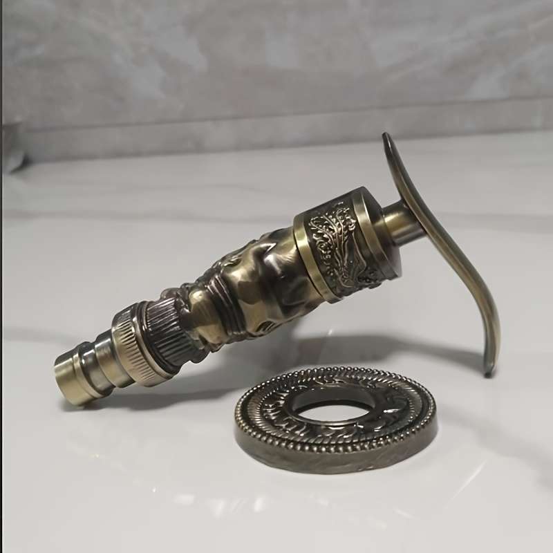 1 Piece Retro European Style Long Green Dragon Faucet
