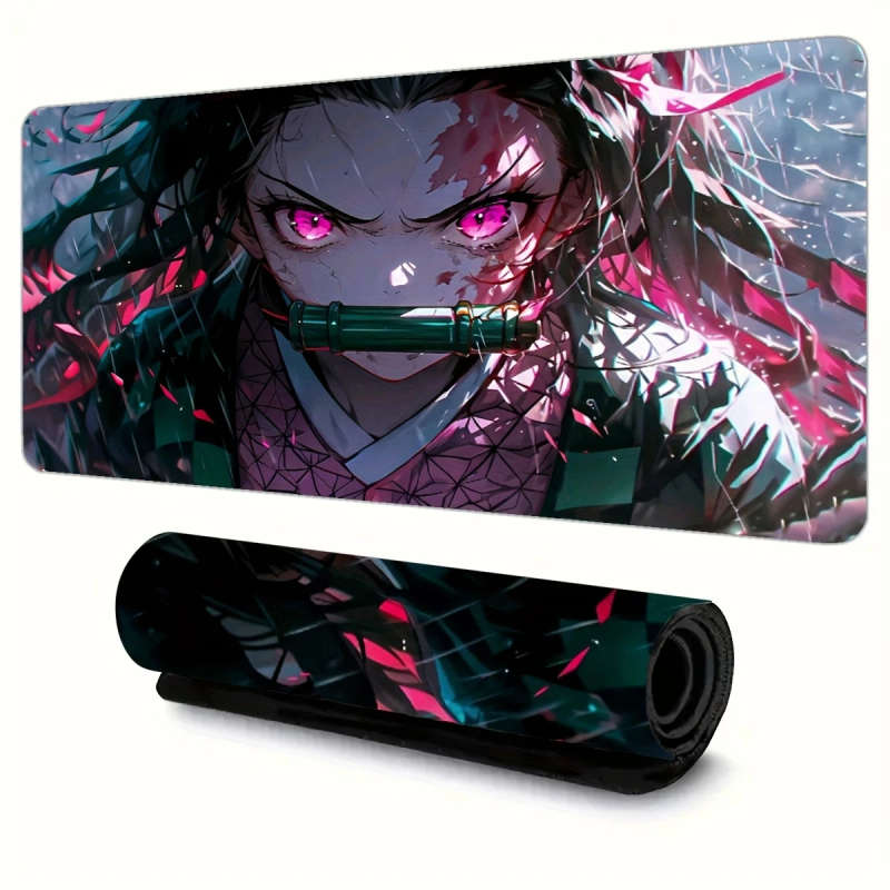 1pc 30x80cm Anime Warrior Design Mouse Pad Non-Slip Waterproof Washable Desk Mat