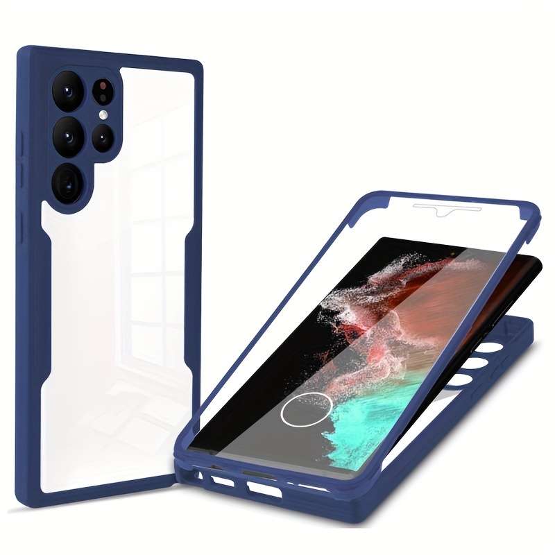 1pc Navy Blue For Samsung Galaxy S24 FE Phone Cases