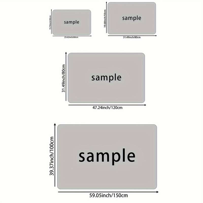 1Pc 15.7x23.62inch 40x60cm Floor Mat