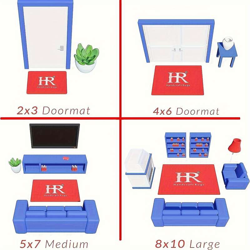 1Pc 17.7x59.1inch 45x150cm Floor Mat