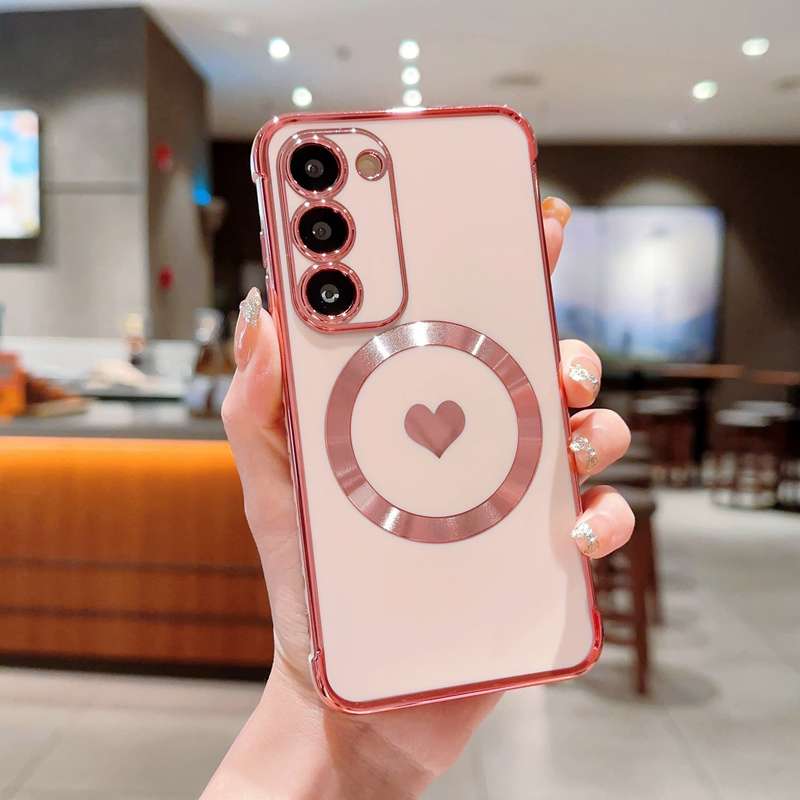 1pc Pink Red Color For Samsung Galaxy S21 FE 5G Phone Cases