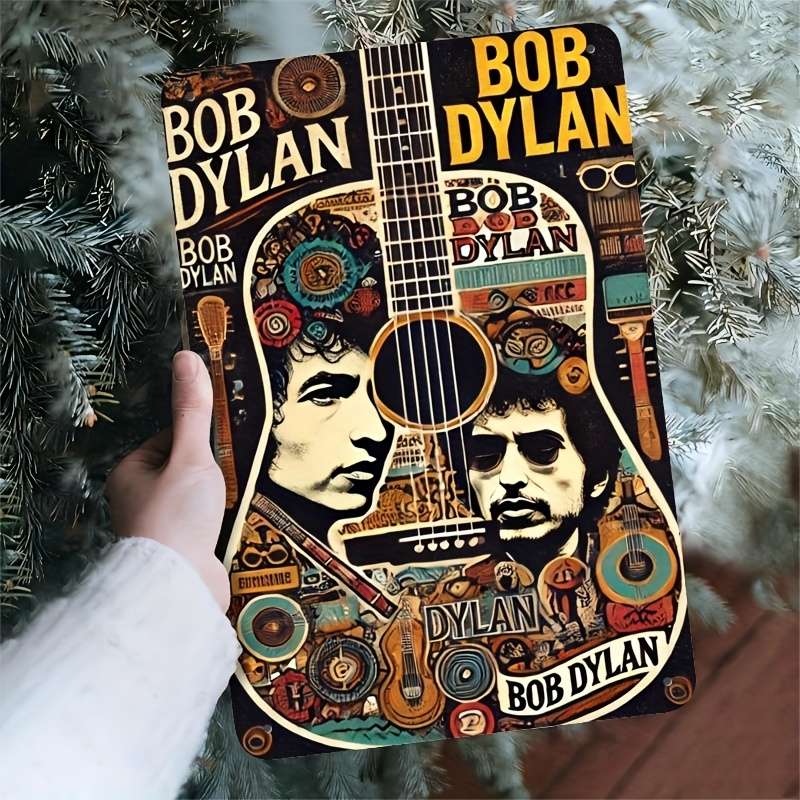 1pc 1 Bob Dylan-Inspired Metal Sign Vintage Decor for Home Office Bar Cafe   Durable Iron Wal
