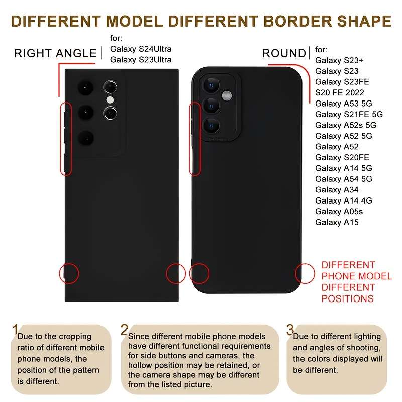 1pc Black For Samsung Galaxy A55 5G Phone Cases