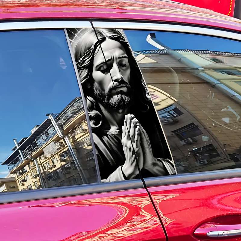 2pcs   24.99 cmx50.01 cm Jesus Christian Themed Stickers