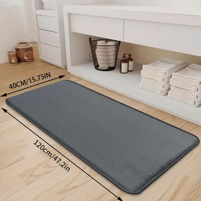 1Pc Dark Gray 40x120cm Floor Mat