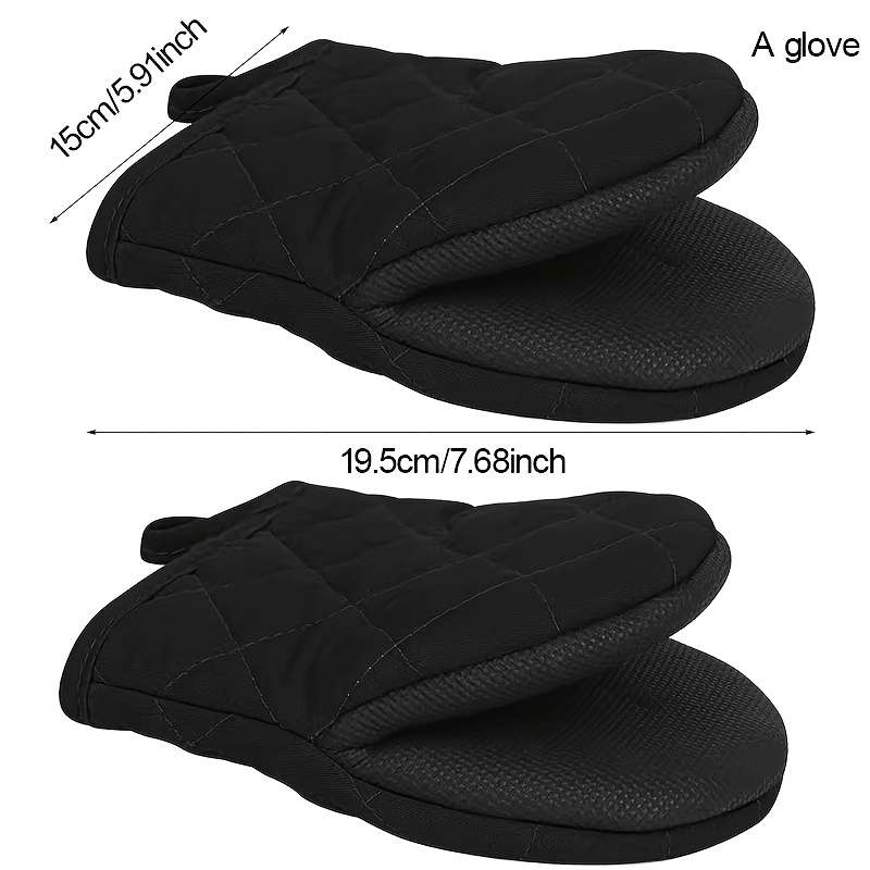 1pc Multi-Ply Silicone Kitchen Mitts Heat Resistant Cooking Baking Gloves for Thanksgiving
