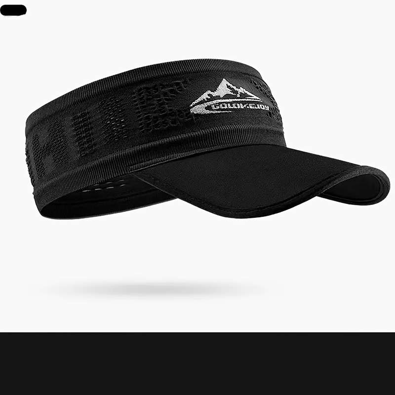 1pc Breathable Fabric Designer-Inspired Open-Top Baseball Cap with Eyelets Sweat-Wicking Light