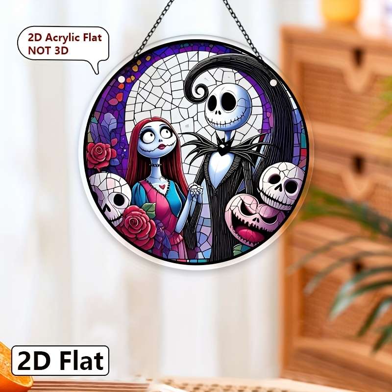 1pc 2D Flat  Art Deco Acrylic Frameless Decorative Light Fixture Hanging Decoration Perfect for G