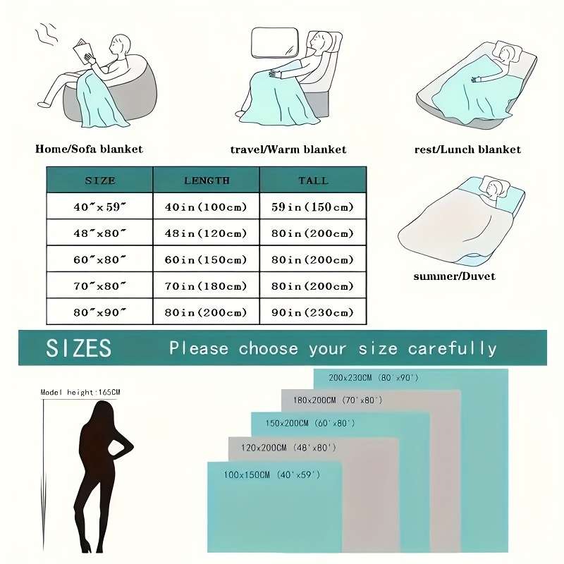 1ps Blanket Color Happiness Flowers Bloom size 200x230cm