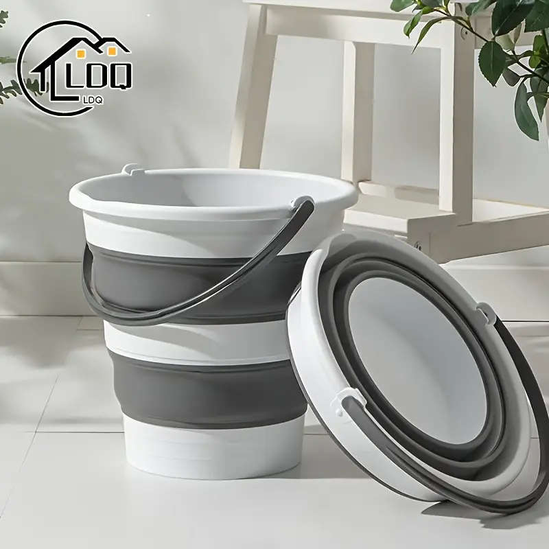 1pc Compact Foldable Bucket Durable Multi-Purpose for Camping Fishing Car Wash