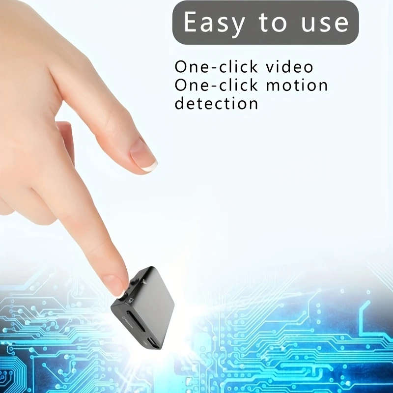 1pc Compact Video Recording Camera with Built-In Battery Suitable for Monitoring Home Security And F