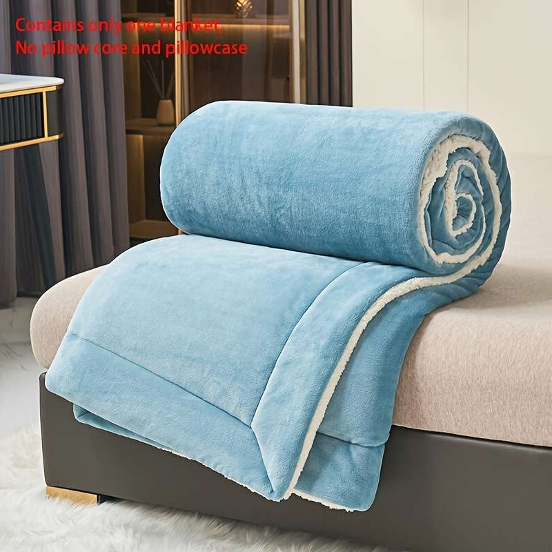 1ps Blanket Color Light Blue size 120x200cm