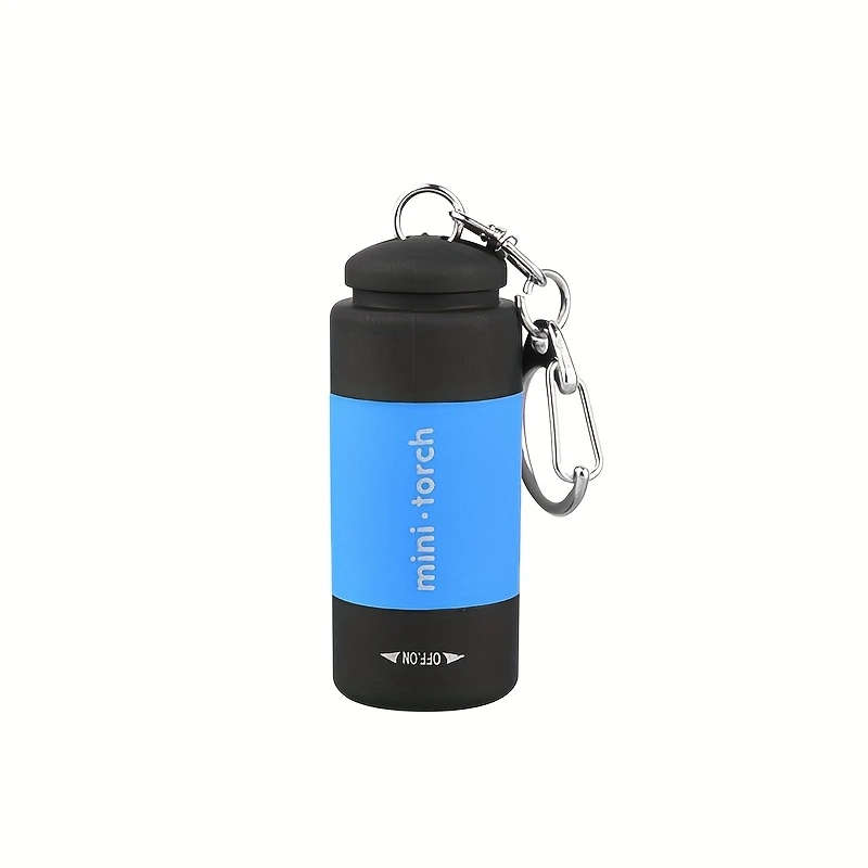 1pc Modern Mini Handheld USB Charging Flashlight Plastic Rotate to Open Adjustable Battery Powered