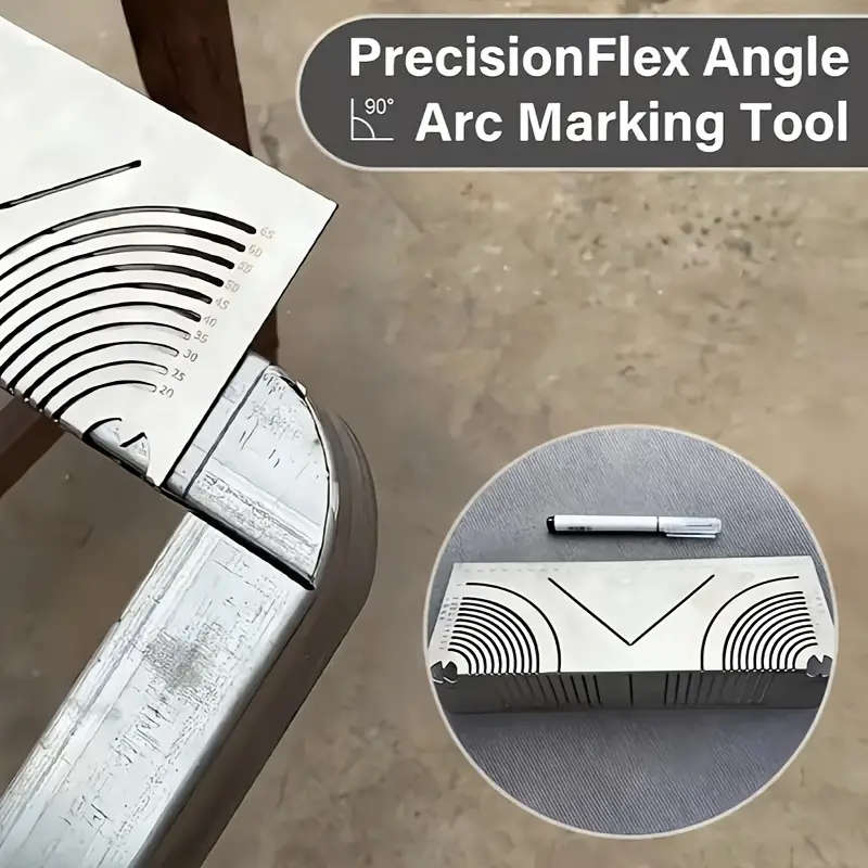 1pc A Tool For Marking Metal Angles And Arcs That Can Be Adjusted Double-Purpose Striper 90-Degree