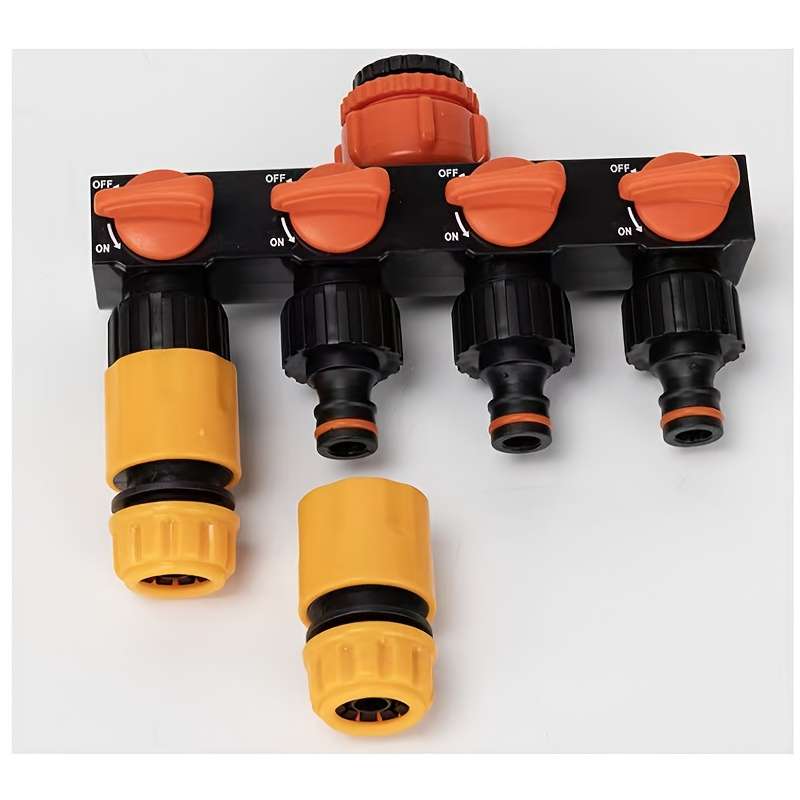 1Pc Red Outdoor Garden Diverter Adapter Hose Connector