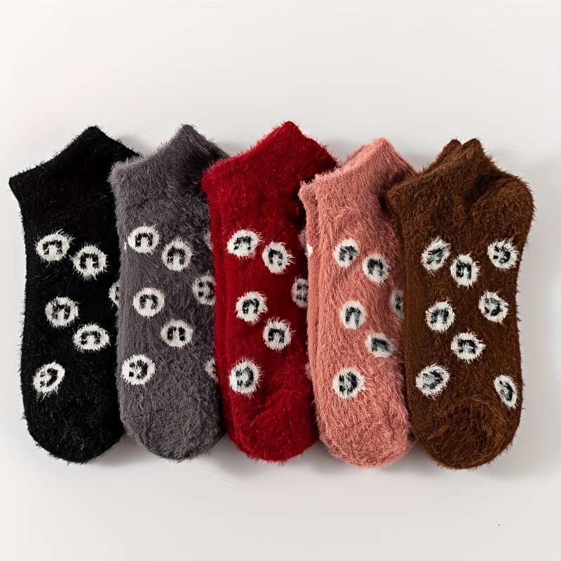 Sock 5 Pairs Gray  One Size