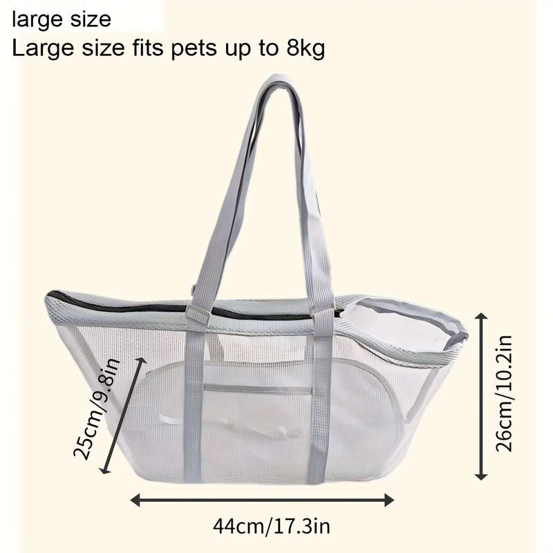 1pc Gray S Pet Bag