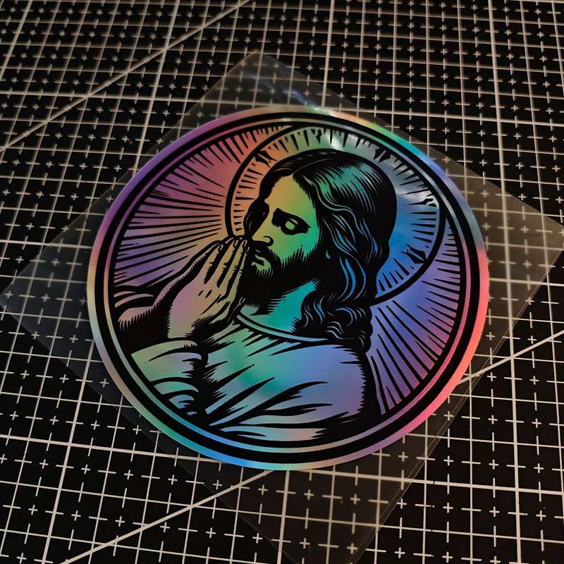 1pc Jesus Christian Themed Stickers