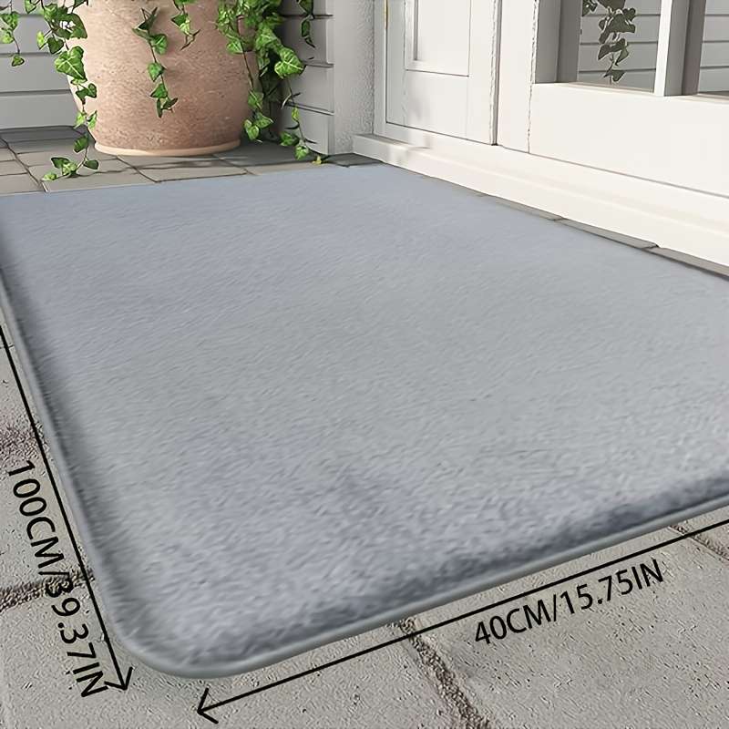 1Pc Light Grey 40x100cm Floor Mat