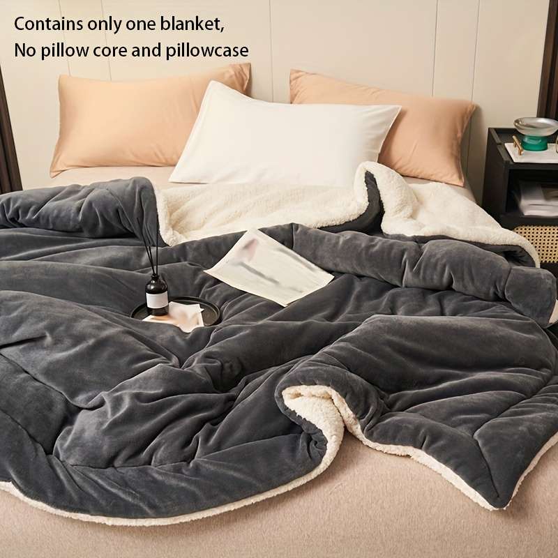1ps Blanket Color Dark Gray size 180x200cm