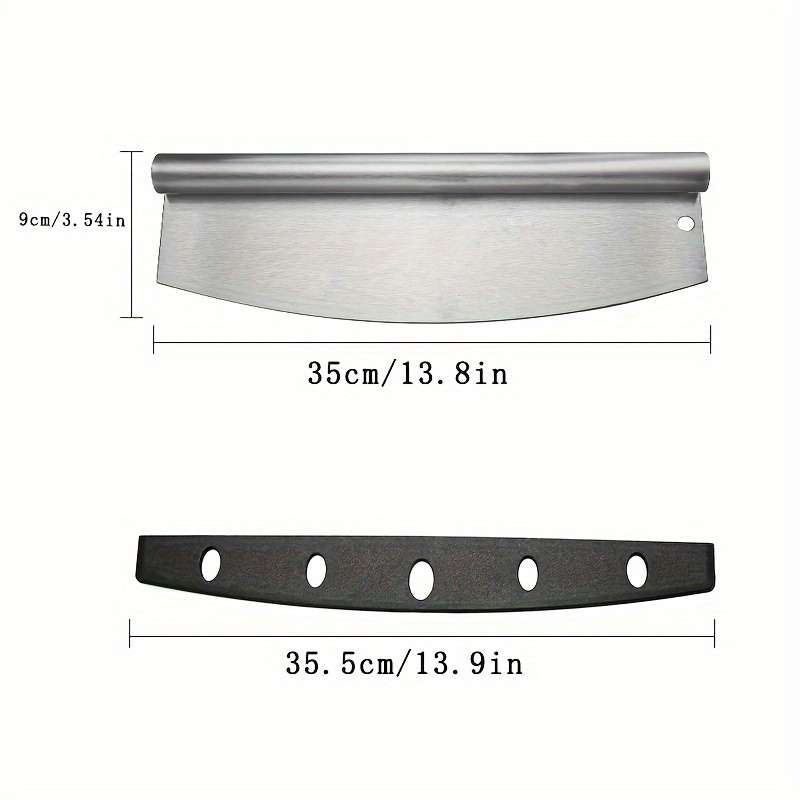 1pc Ergonomic Design Stainless Steel Pizza Cutter with Black Handle Perfect for Cutting Pizzas a