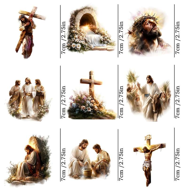 1pc  Jesus Christian Themed Stickers