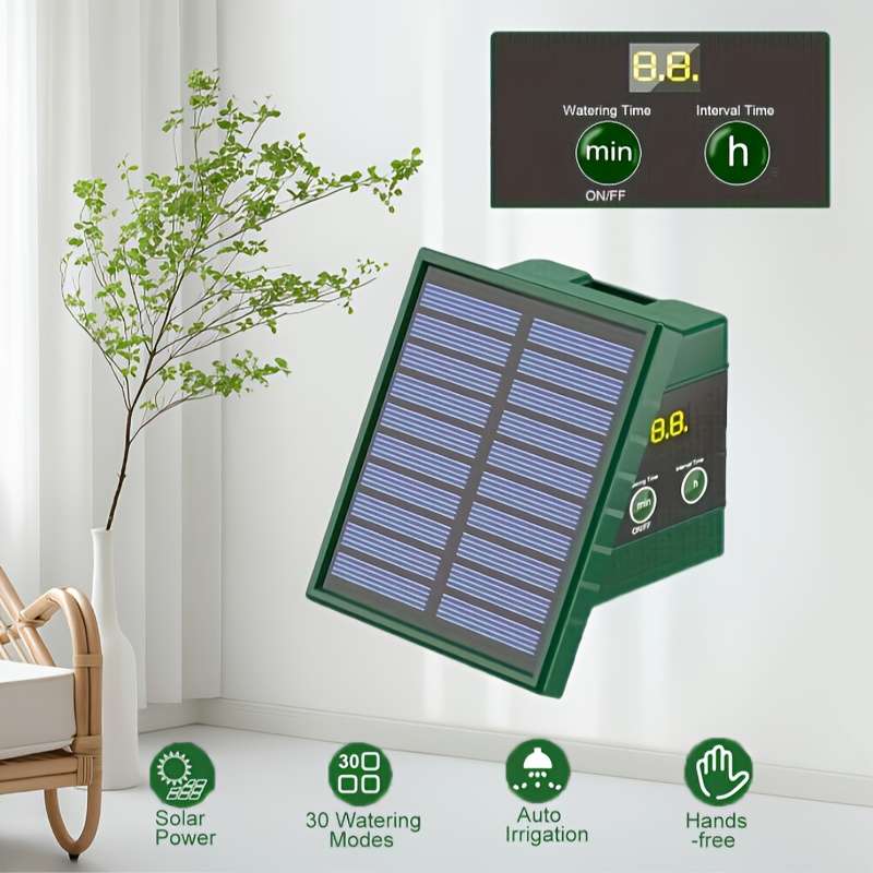 1Pc 1.1W Solar Drip Irrigation System Automatic Watering System