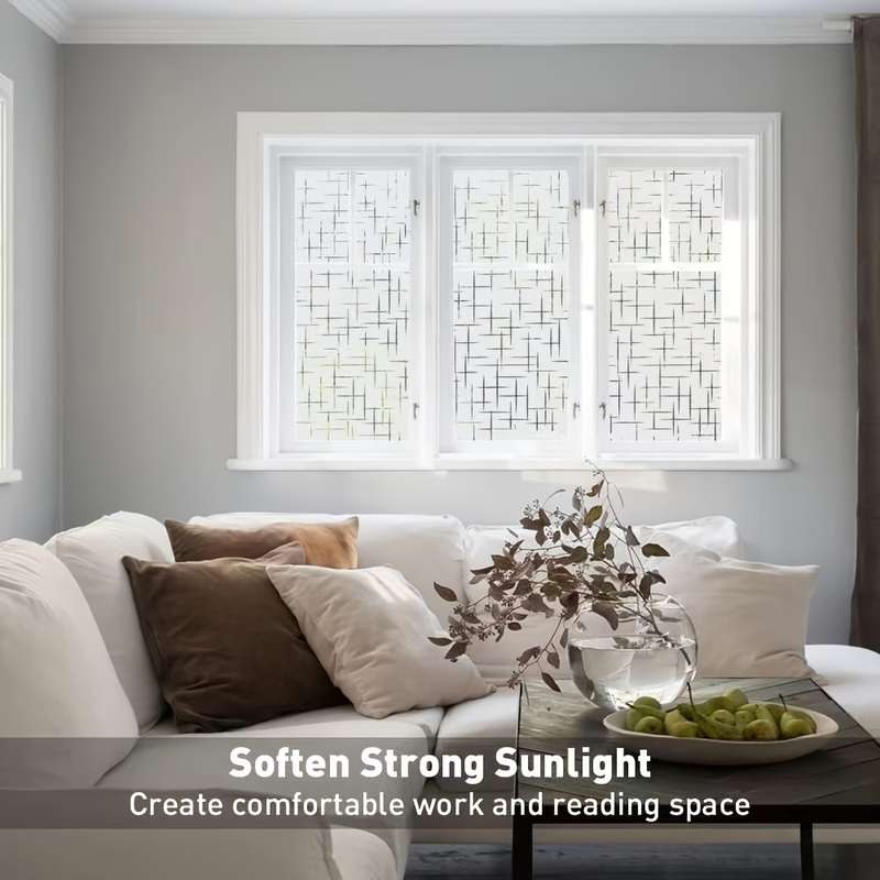 1pc 60cmx200cm 23.6inx78.7in Material PVC Door And Window Stickers