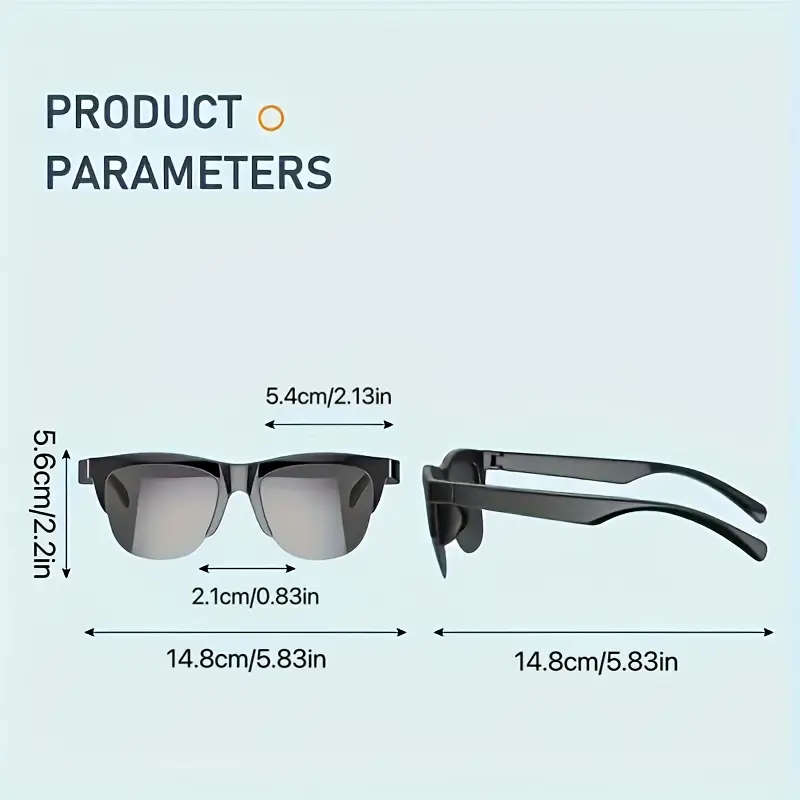 Smart Glasses with Wireless Earbuds