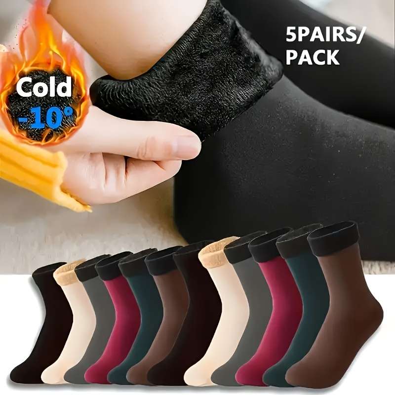5 Pairs Mixed Color One Size High Elastic Socks