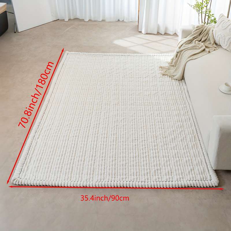1Pc White 90x180cm 35.4x70.8inch Floor Mat