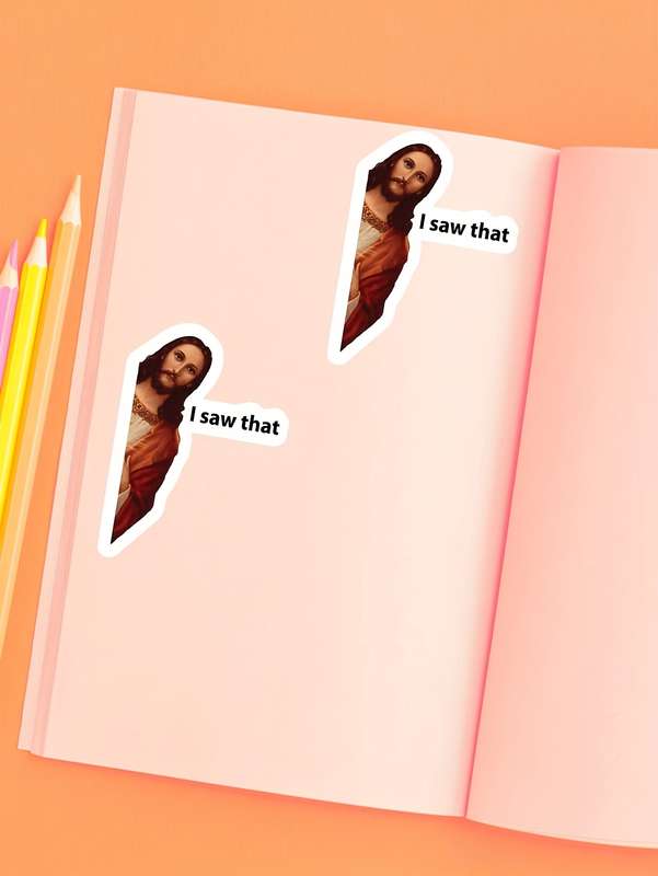 1pc  Jesus Christian Themed Stickers