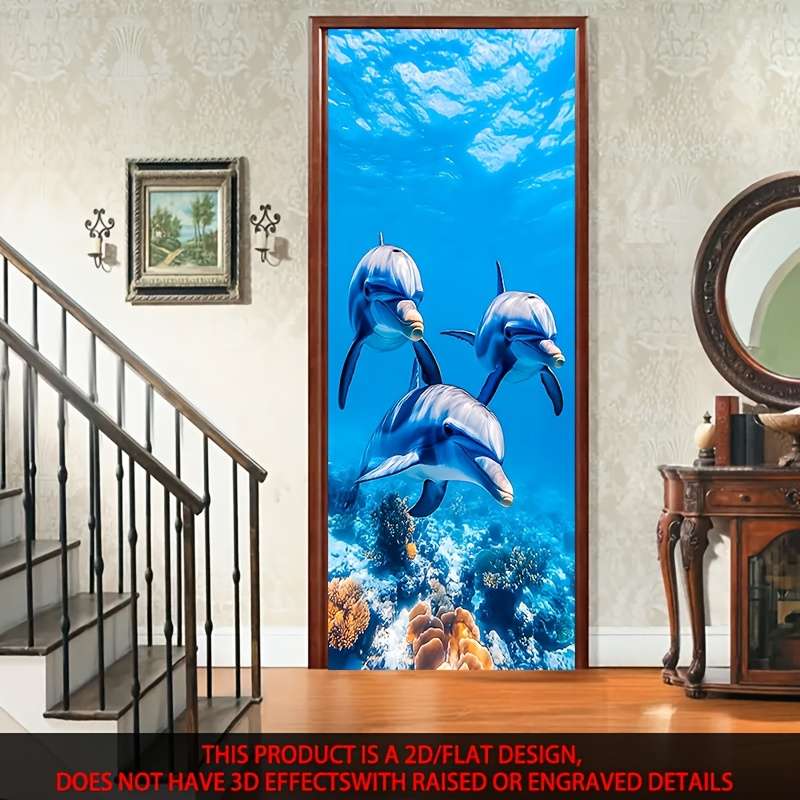 1Pc 77x200cm Door Window Sticker