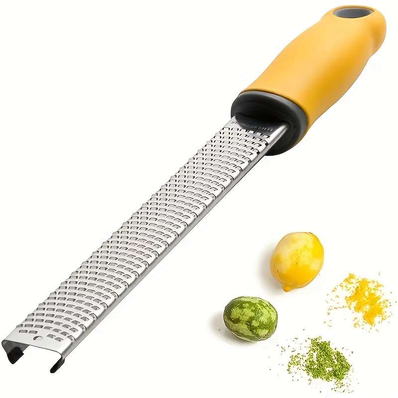 1pc Stainless Steel Multi-functional 1pc Zester Grater Manual Lemon Zester Cheese Grater Ginger
