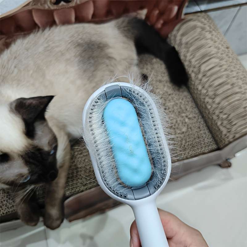 1pc Blue Short Pet Comb