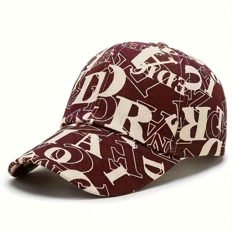 1pc New Trendy Unisex Fashion Baseball Cap with Large Letters Perfect for Summer Featuring Embroi