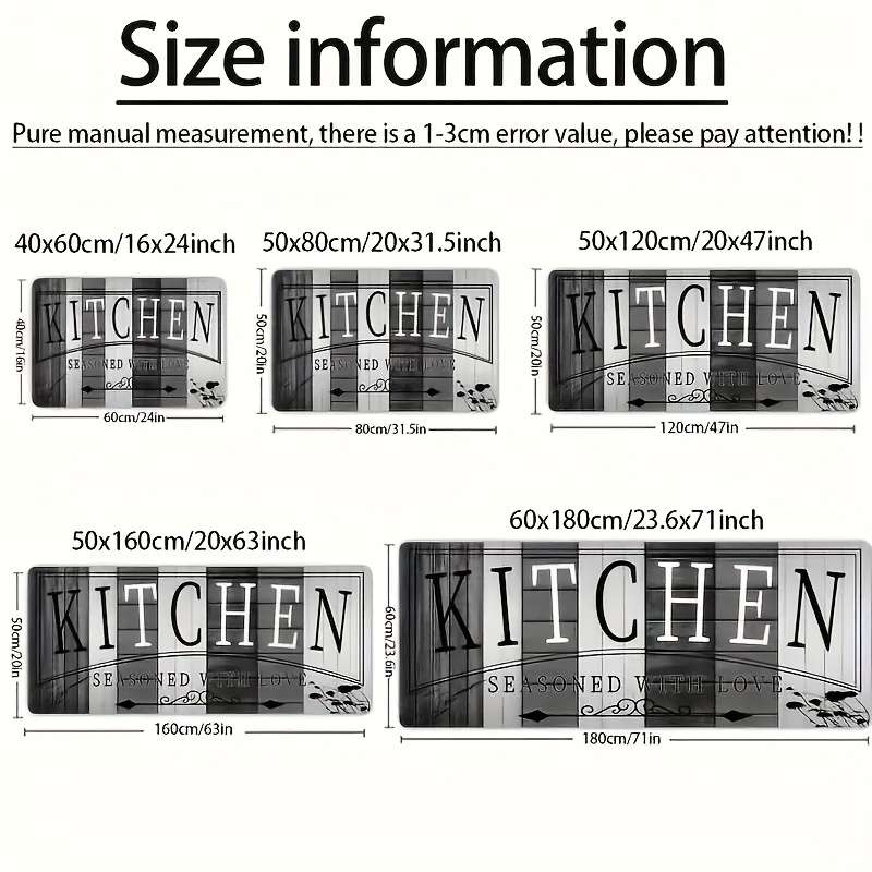 1Pc 40x60cm 15.7x23.6inch Floor Mat