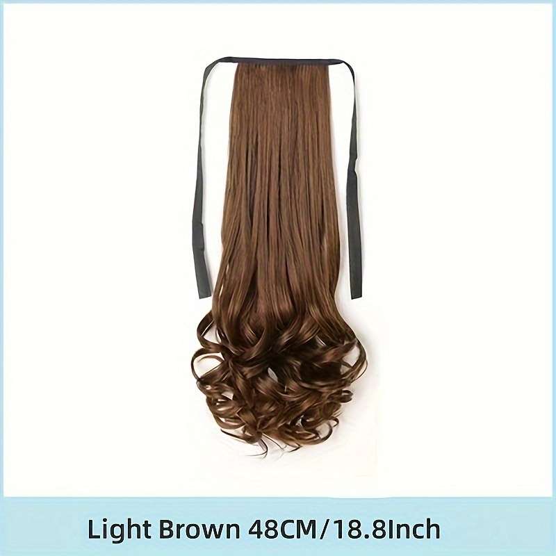 1Pc Natural Color 4A 45.72cm Fashion Design Wig