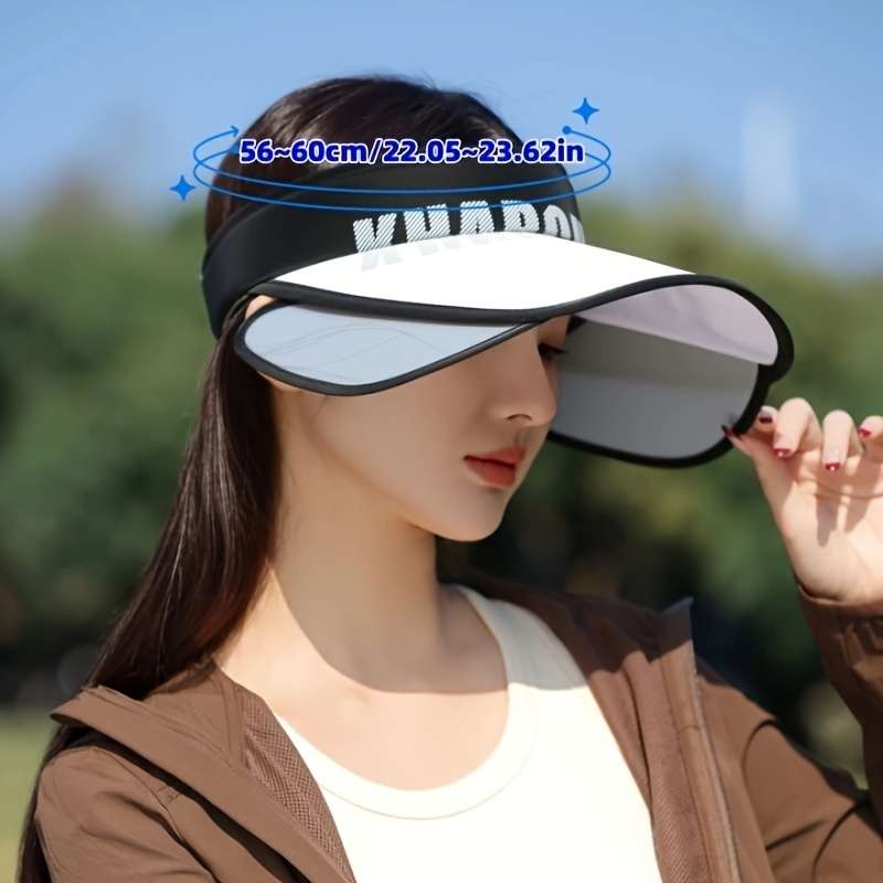 1pc Women's Summer Letter Sun Hat Adjustable|Lightweight Breathable Sun Protection Top HatSuitabl