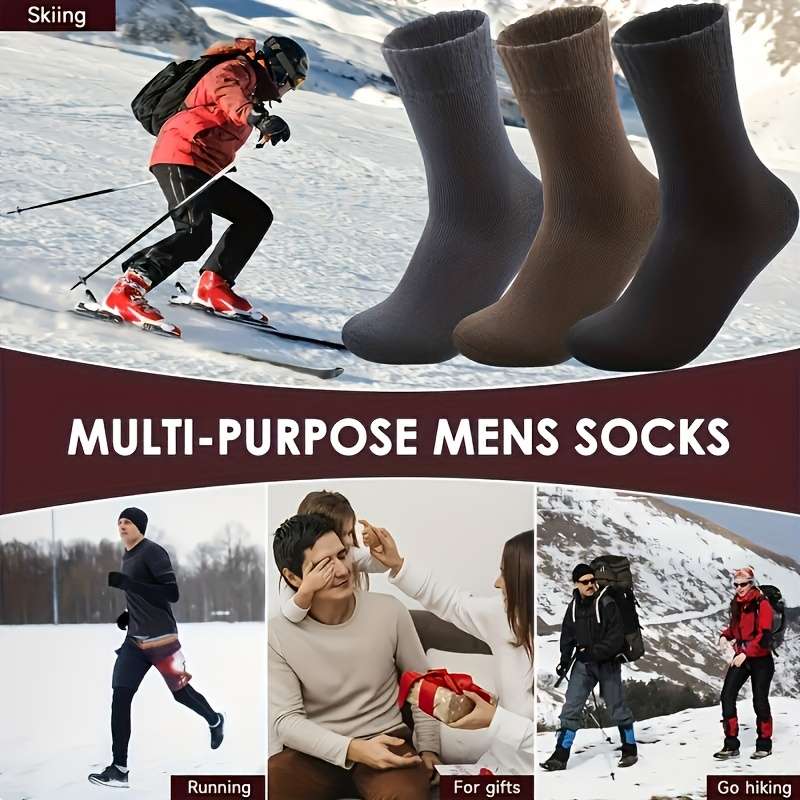 Sock 3Pairs Gray  One Size