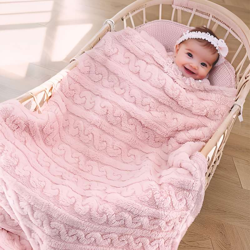 1ps Blanket Color Sakura Pink