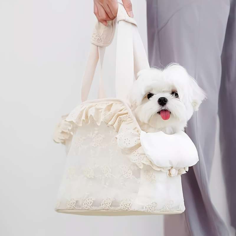 1pc Beigesize S 24*15*23cm Pet Bag